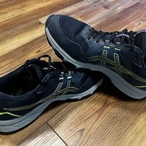 ASICS Gel Venture 8 Shoes Mens 9 Trail Running Athletic Sneakers Navy Lime Green